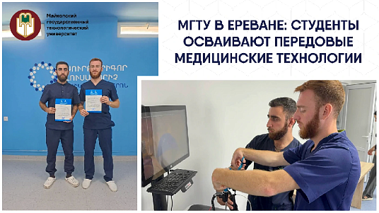 Студенты МГТУ прошли международную стажировку в Армении