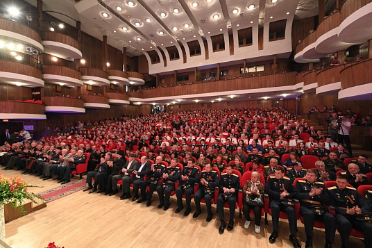 Ректор МГТУ, сотрудники и студенты приняли участие в торжественном собрании, посвященном празднованию 78-й годовщины Победы в Великой Отечественной войне